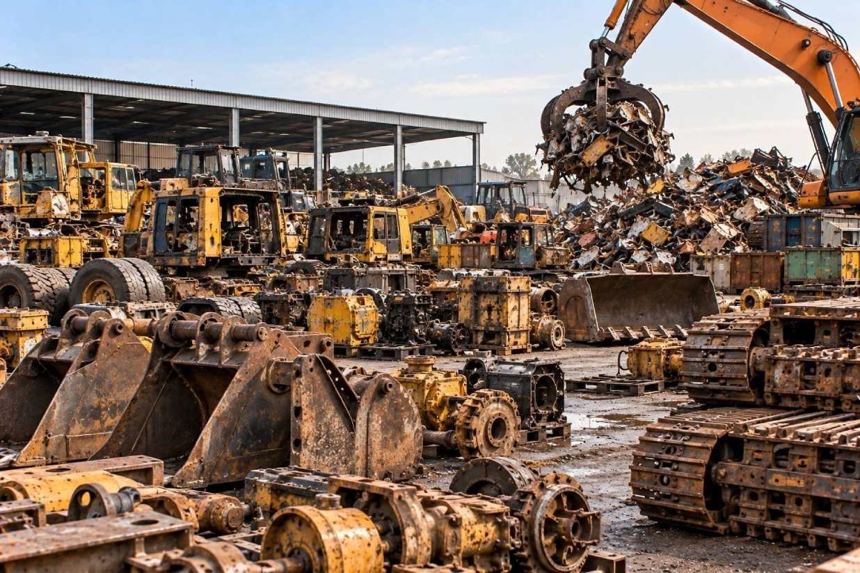Heavy equipment scrap buyer, dealer and purchaser in UAE