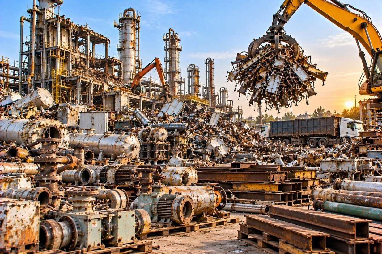 Plant demolition scrap buyer, dealer and purchaser in UAE