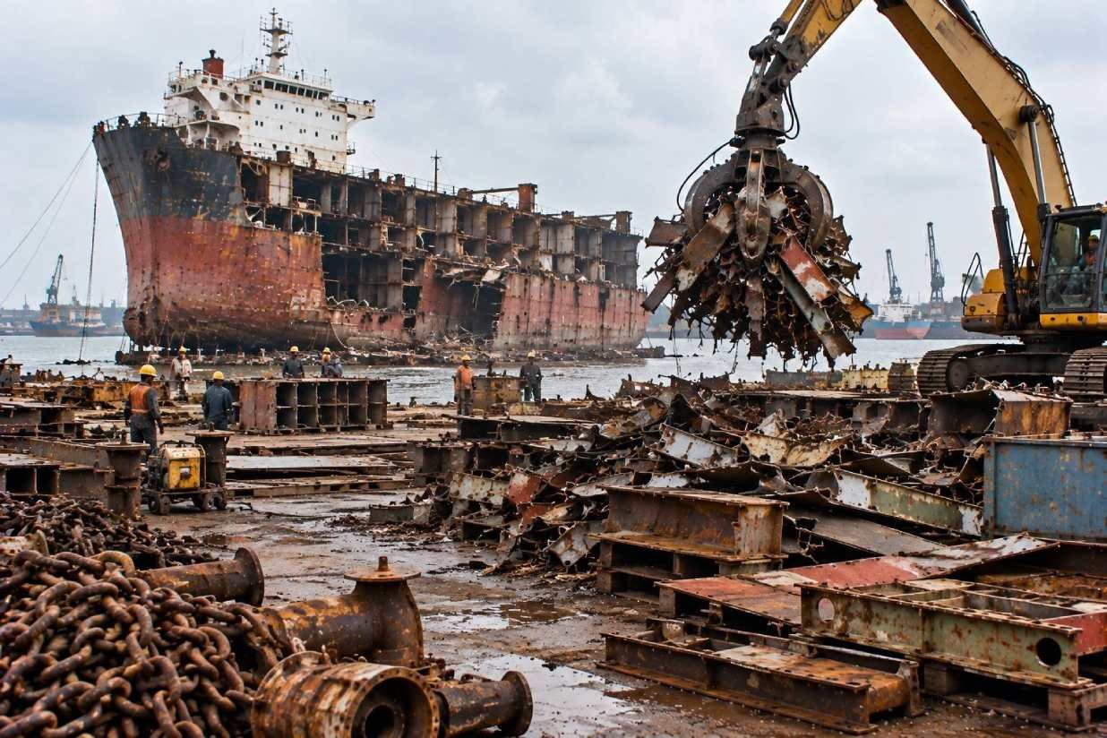 Old ship scrap buyer, dealer and purchaser in UAE
