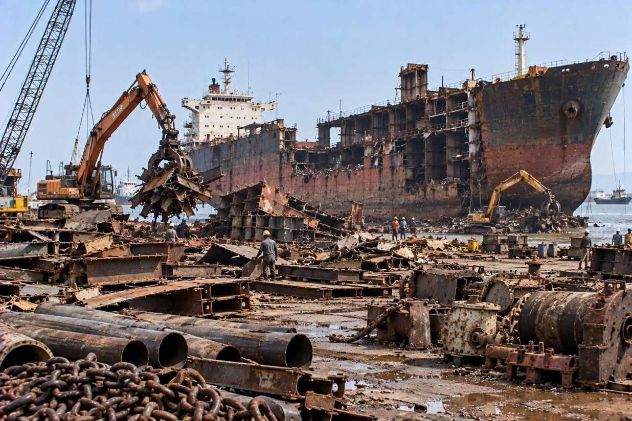 Ship breaking scrap buyer, dealer and purchaser in UAE