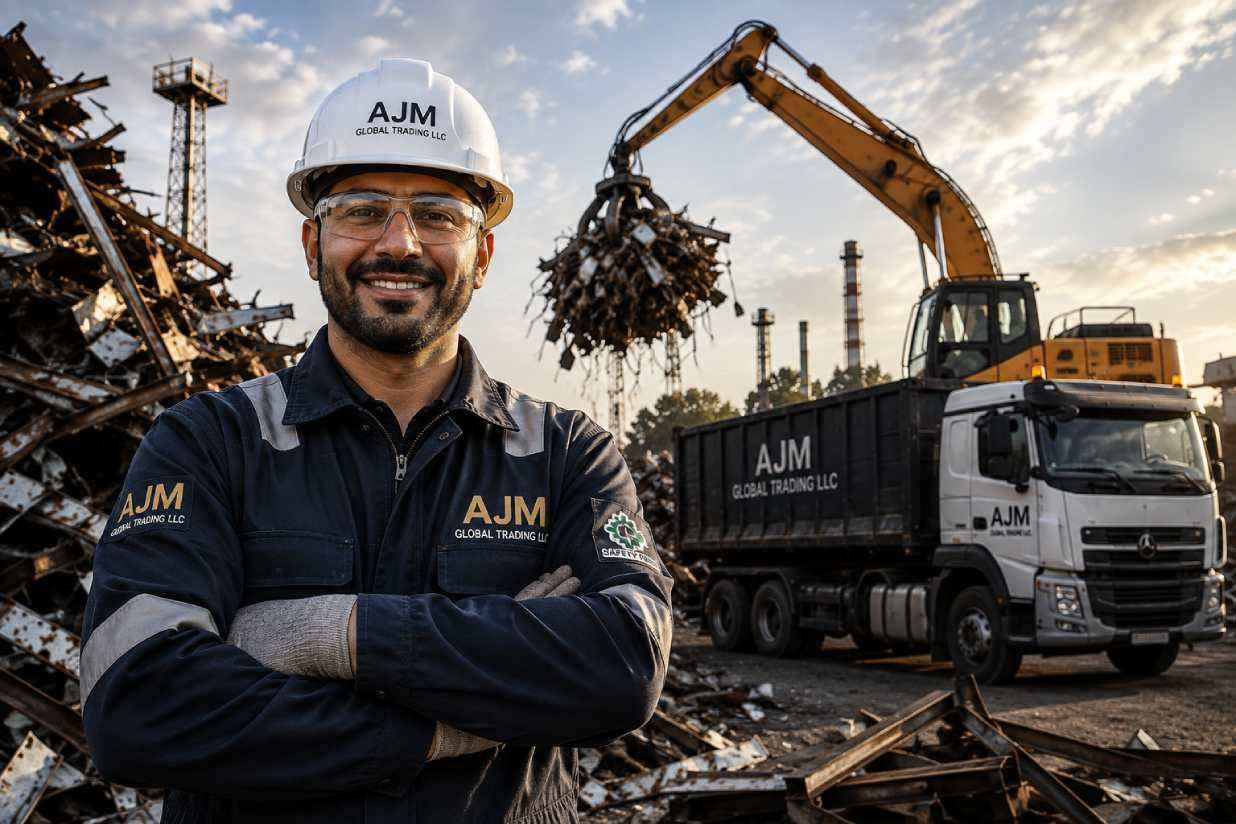 Scrap buying and collection operation in UAE